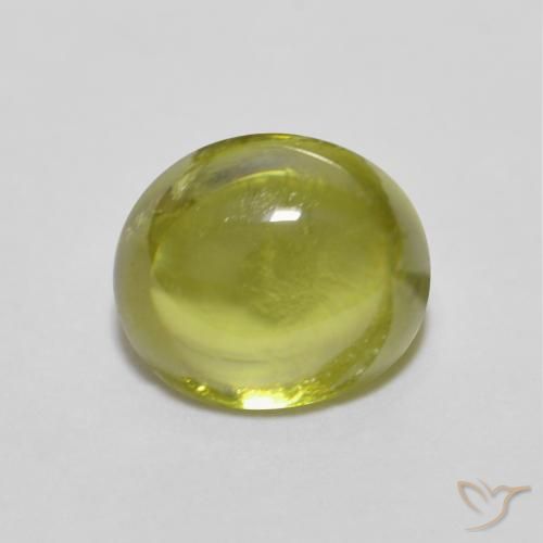 1.36ct 天然 温暖的森林绿 榍石, 椭圆形, 透明