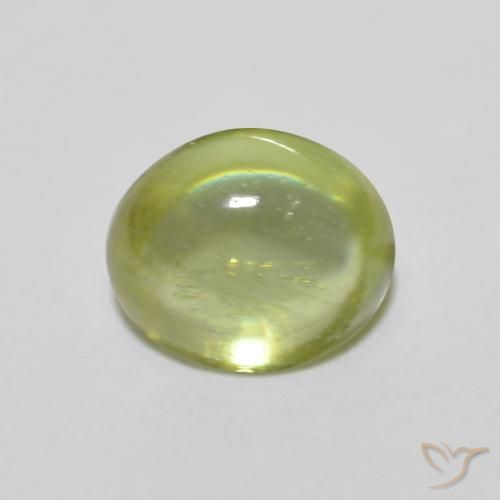 1.07ct 天然 温暖的森林绿 榍石, 椭圆形, 透明