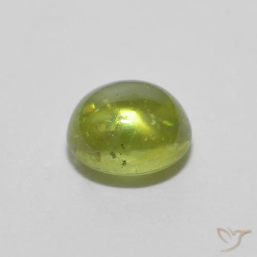 0.89克拉天然榍石，椭圆形，透明