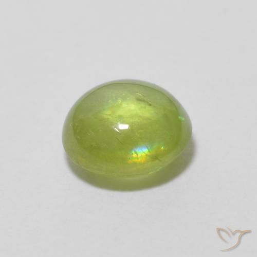 0.95克拉天然榍石，椭圆形，透明