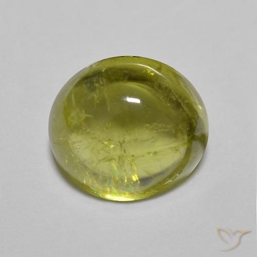 2.65ct 天然 中绿色 榍石, 椭圆形, 透明