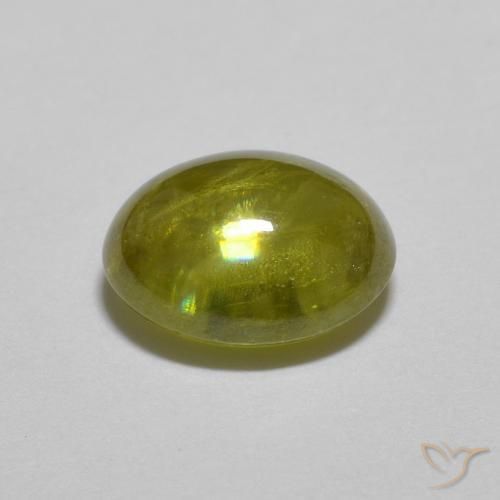 1.25克拉天然榍石，椭圆形，透明