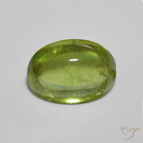1.31ct 天然 Medium Dark-Green 榍石, 椭圆形, 透明