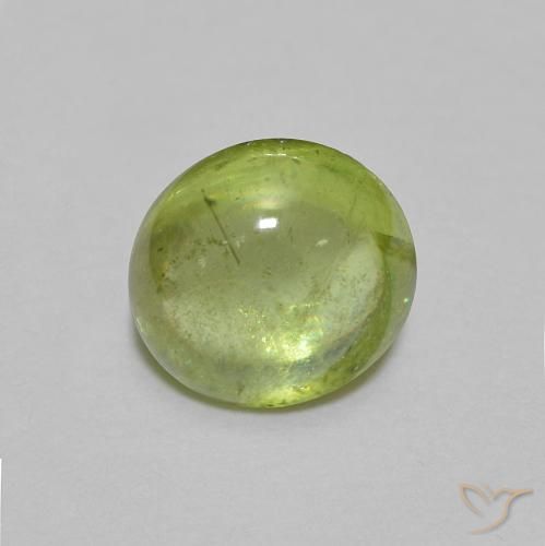 1.05ct 天然 浅活泼的绿色 榍石, 椭圆形, 透明