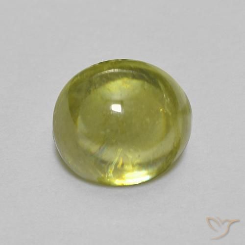 0.83ct 天然 浅绿色 榍石, 椭圆形, 透明
