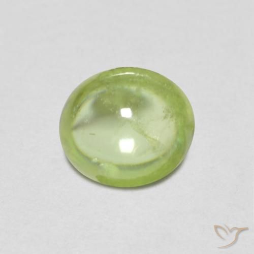 0.86ct 天然 浅活泼的绿色 榍石, 椭圆形, 透明