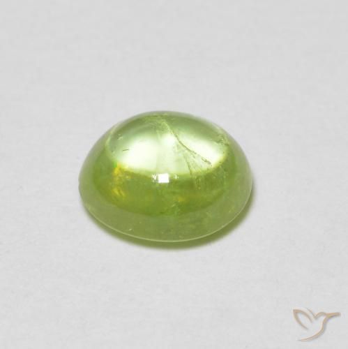 0.86克拉天然榍石，椭圆形，透明