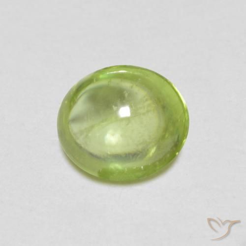 0.78ct 天然 浅活泼的绿色 榍石, 椭圆形, 透明