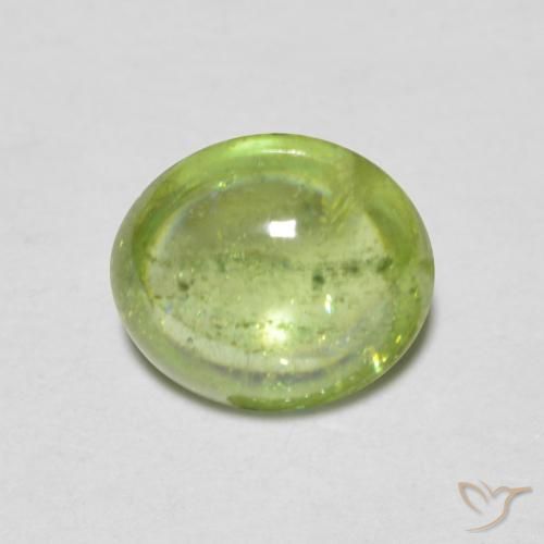 1.14ct 天然 浅活泼的绿色 榍石, 椭圆形, 透明