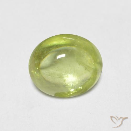 0.85ct 天然 淡黄色 榍石, 椭圆形, 透明