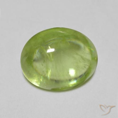 1.35ct 天然 浅活泼的绿色 榍石, 椭圆形, 透明