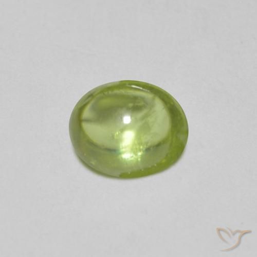0.87ct 天然 中绿色 榍石, 椭圆形, 透明