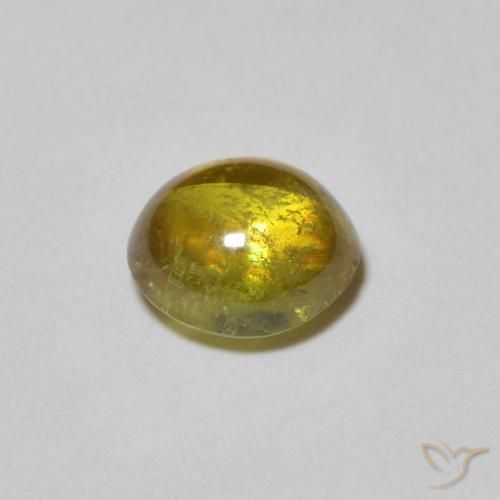 1.23克拉天然榍石，椭圆形，透明