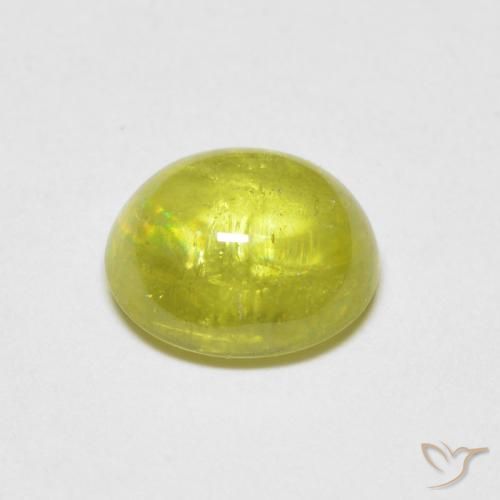 1.57克拉天然榍石，椭圆形，透明
