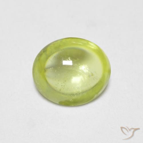 0.75ct 天然 青柠绿 榍石, 椭圆形, 透明