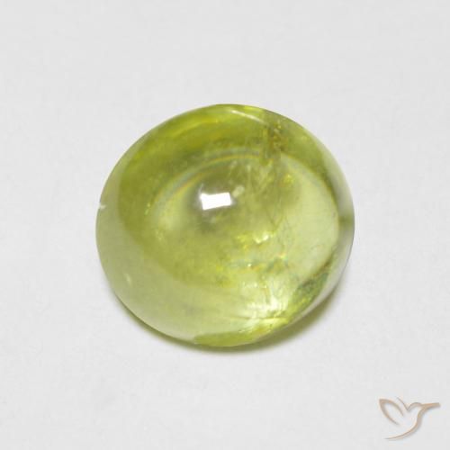 1.58ct 天然 橄榄绿色 榍石, 椭圆形, 透明