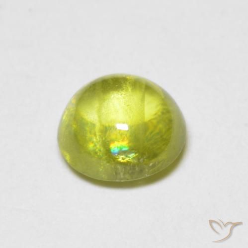 0.85克拉天然榍石，圆形的，透明