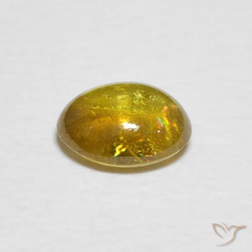 1.02克拉天然榍石，椭圆形，透明