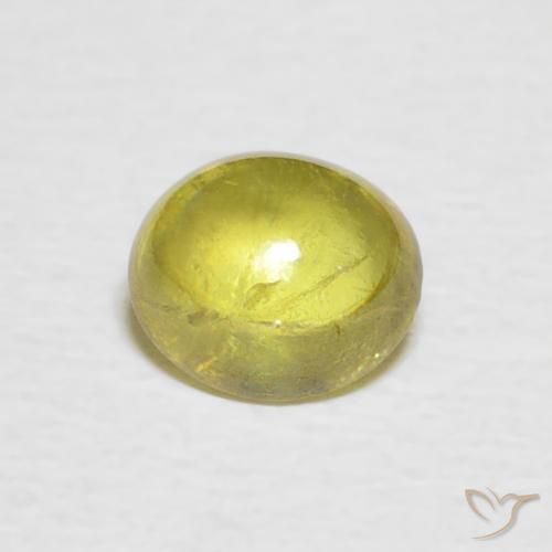 0.81ct 天然 中黄色 榍石, 椭圆形, 透明
