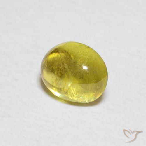 0.96克拉天然榍石，椭圆形，透明