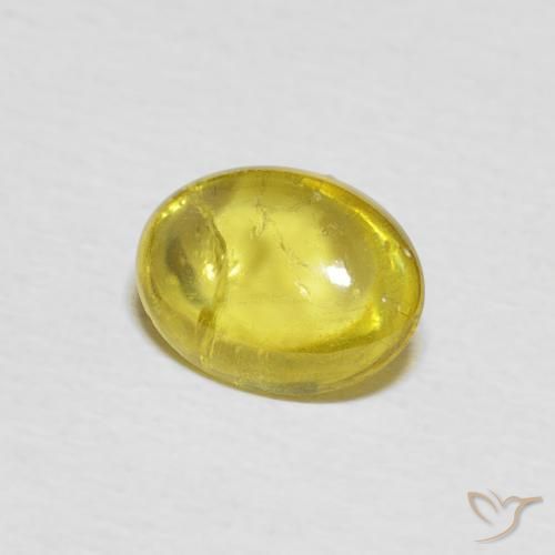 1.34克拉天然榍石，椭圆形，透明