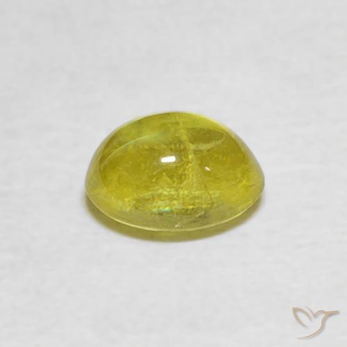 0.84克拉天然榍石，椭圆形，透明