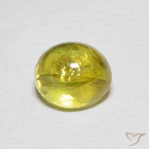 2.25ct 天然 Pineapple yellow 榍石, 椭圆形, 透明
