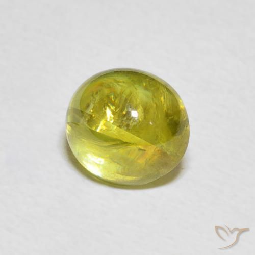 2.25克拉天然榍石，椭圆形，透明