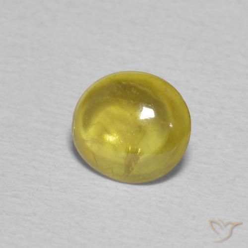0.76克拉天然榍石，椭圆形，透明