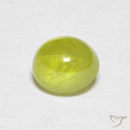 1.06ct 天然 温暖的森林绿 榍石, 椭圆形, 透明