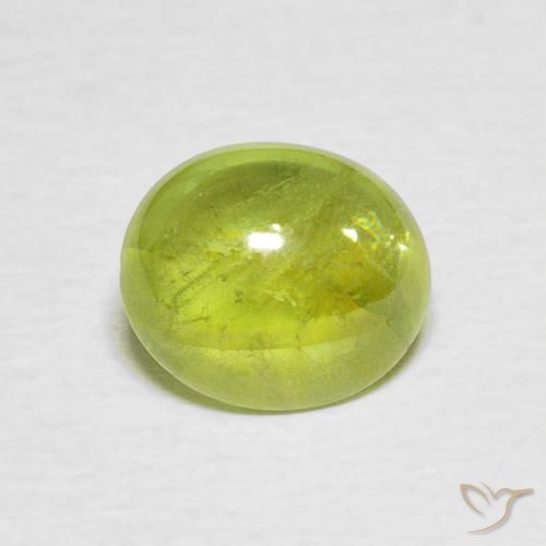 1.90ct 天然 淡黄色 榍石, 椭圆形, 透明