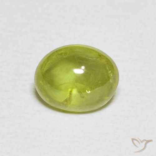 1.36ct 天然 淡黄色 榍石, 椭圆形, 透明