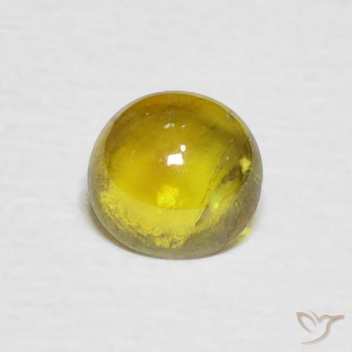 0.75ct 天然 中黄色 榍石, 椭圆形, 透明
