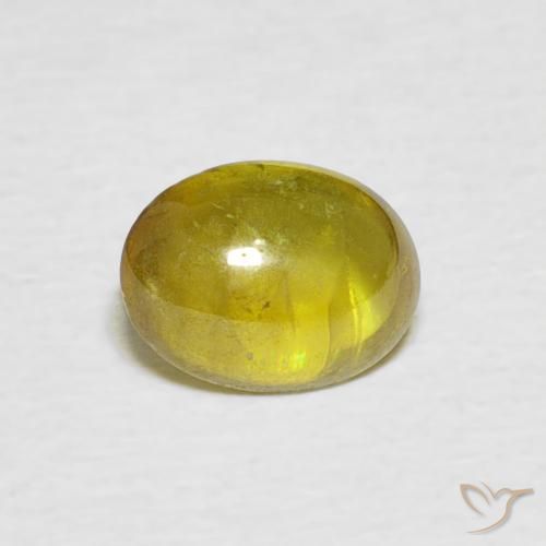 1.11ct 天然 中黄色 榍石, 椭圆形, 透明