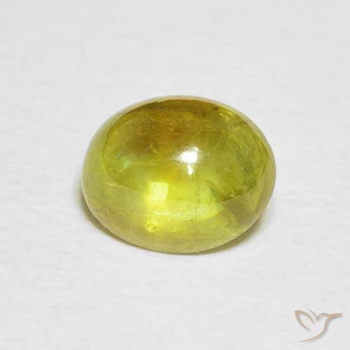 2.19ct 天然 中绿色 榍石, 椭圆形, 透明
