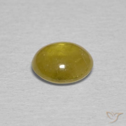 0.99克拉天然榍石，椭圆形，透明