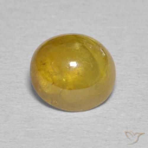 2.06ct 天然 棕金色 榍石, 椭圆形, 透明