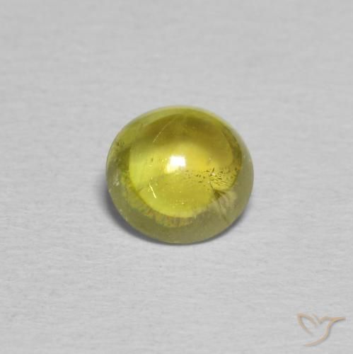 0.94ct 天然 中黄色 榍石, 椭圆形, 透明