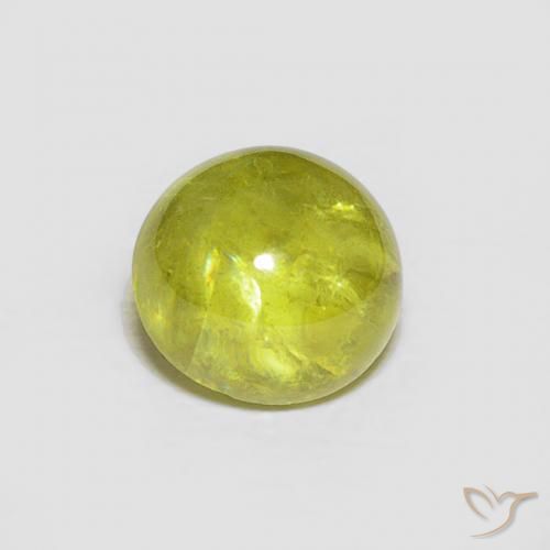 1.80ct 天然 温暖的森林绿 榍石, 椭圆形, 透明