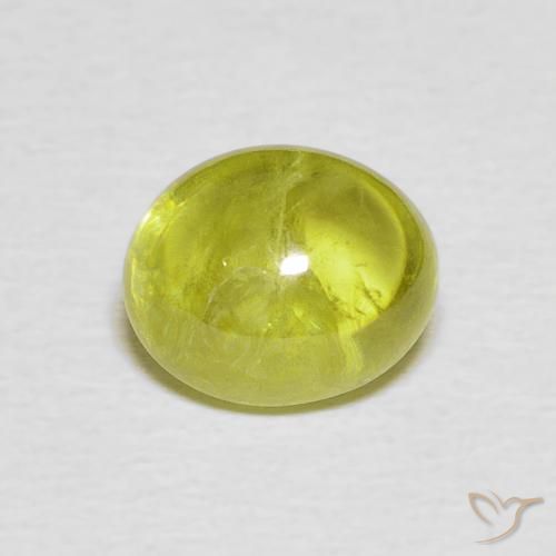 2.42ct 天然 中绿色 榍石, 椭圆形, 透明