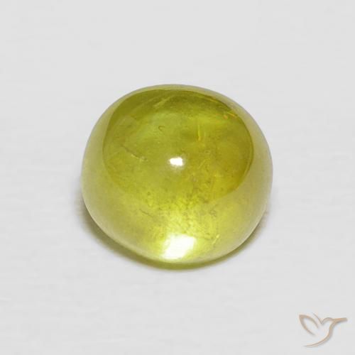 2.10ct 天然 中黄色 榍石, 椭圆形, 透明