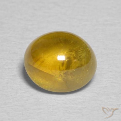 1.74ct 天然 黄金色 榍石, 椭圆形, 透明