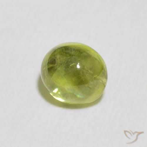 0.67克拉天然榍石，椭圆形，透明
