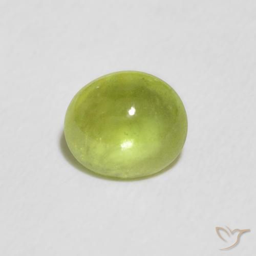 1.02ct 天然 亮绿色 榍石, 椭圆形, 透明