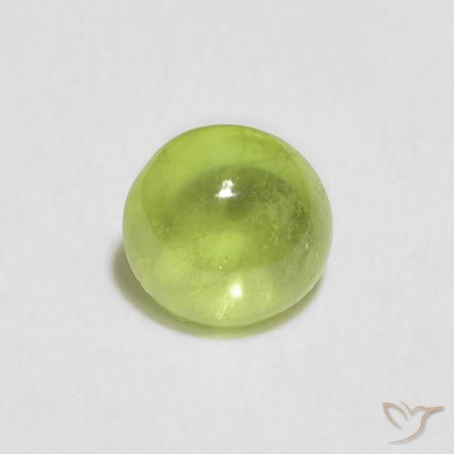 0.97ct 天然 中绿色 榍石, 圆形的, 透明
