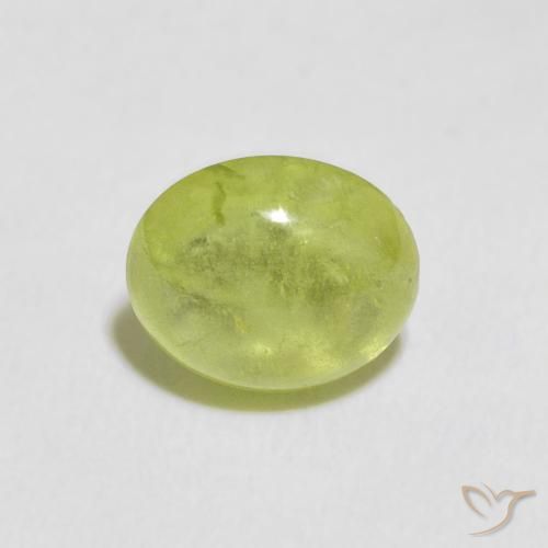 2.45ct 天然 中绿色 榍石, 椭圆形, 透明