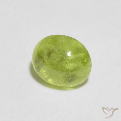 0.65克拉天然榍石，椭圆形，透明
