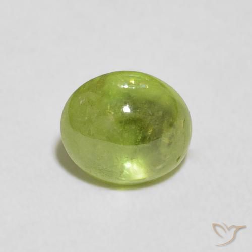 1.55ct 天然 中绿色 榍石, 椭圆形, 透明