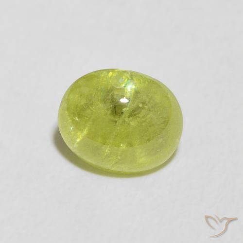 1.23克拉天然榍石，椭圆形，透明