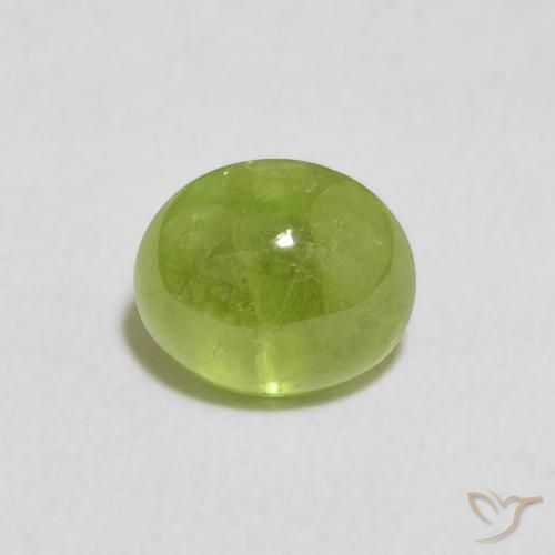 1.32ct 天然 中绿色 榍石, 椭圆形, 透明